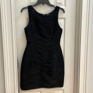 Short black sleeveless dress